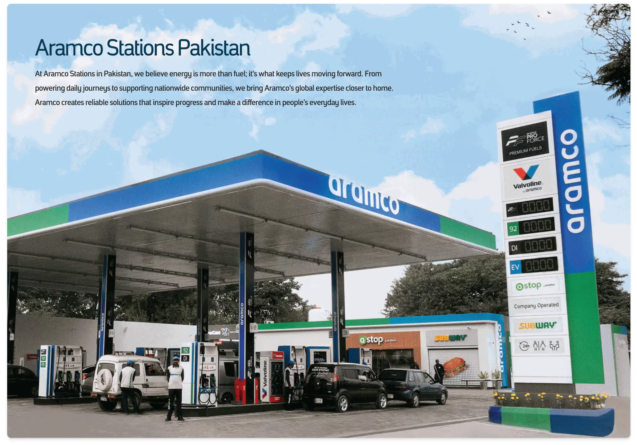 Aramco Website preview