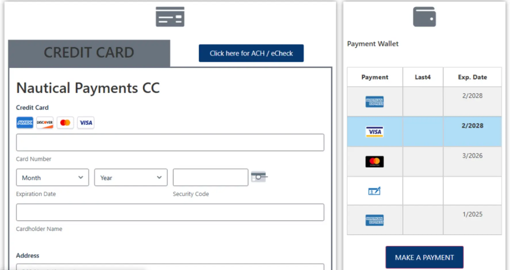 Nautical Pay Admin preview